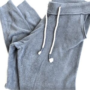 Young Fabulous and Broke Blue Gray Fuzzy Jogger Lounge pants